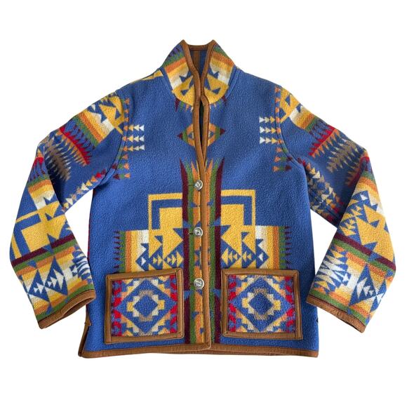 Pendleton Custom made Reversible Wool Coat Handmade Mens Medium See Measurements - Picture 1 of 14